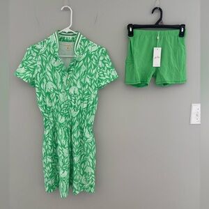 NWT Lilly Pulitzer Luxletic Love Active Dress Fauna Green Tulip to Tango size XS